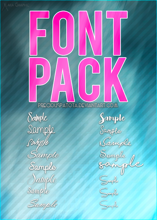 FONT PACK 1 (Handwritten) by preciouspatota on DeviantArt