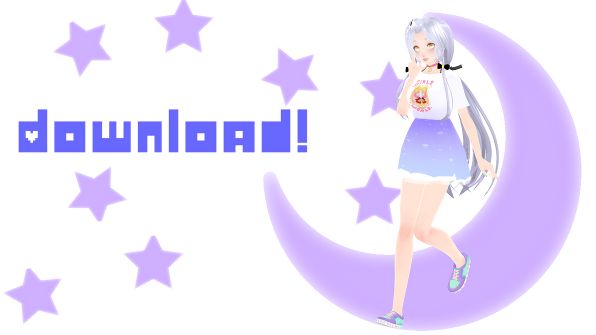 {MMD - TDA} Pastel Moon Stardust {Download}