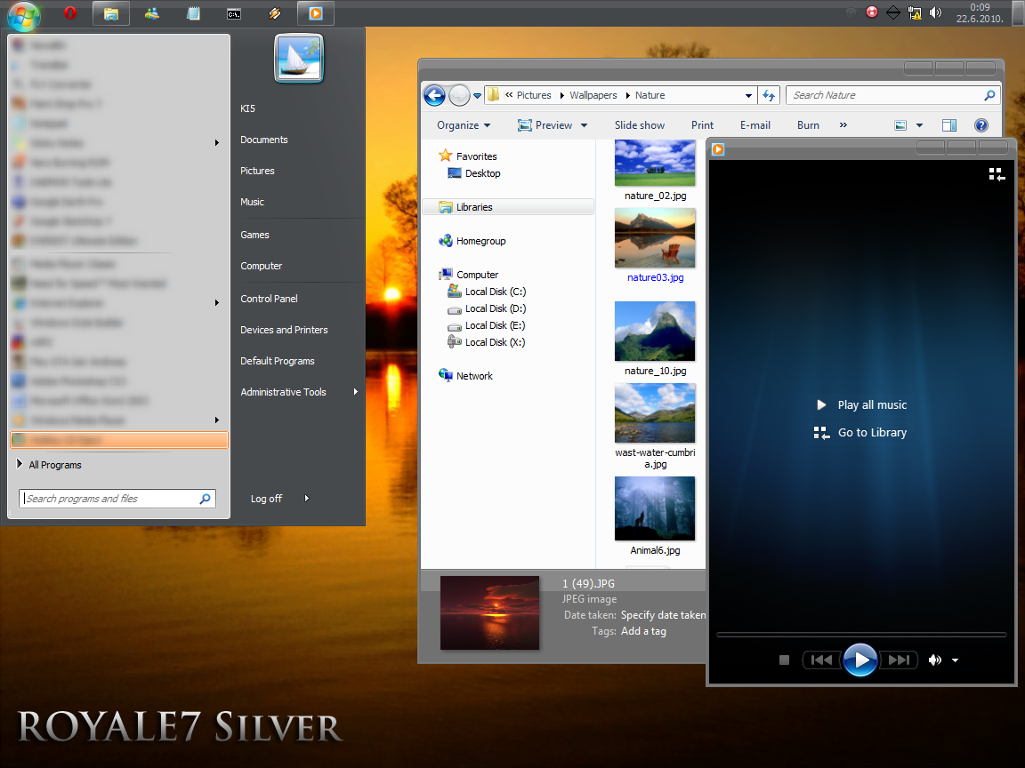 Windows 7 Basic Royale7 Silver