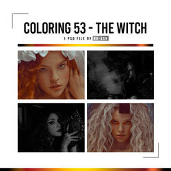 Coloring 53 - The Witch by nk-ash