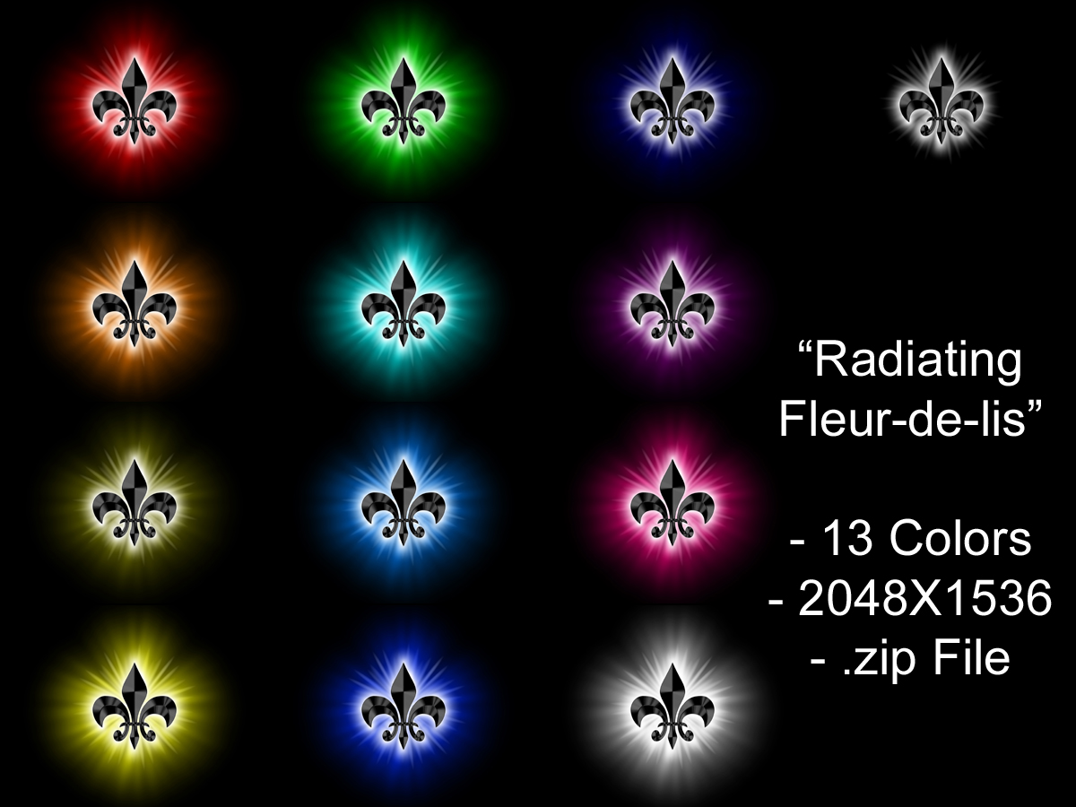 Radiating Fleur-de-lis