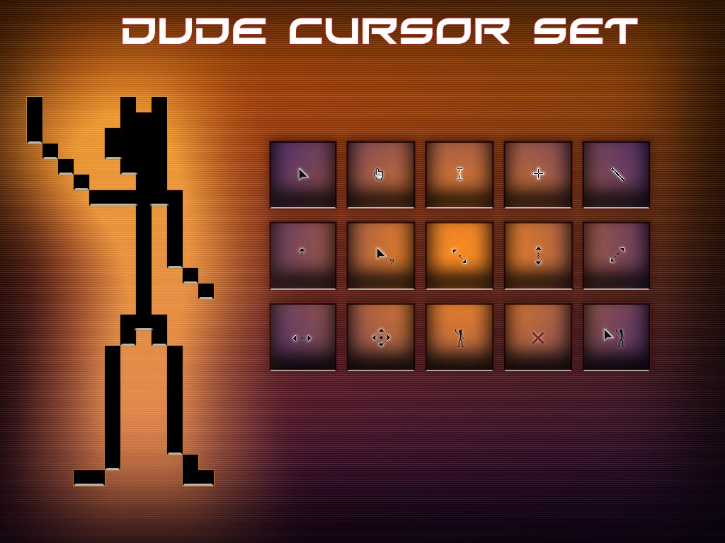 Dude Cursor Set