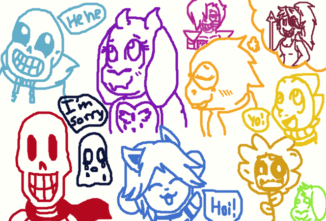 Undertale Doodles by VioletPony11 on DeviantArt