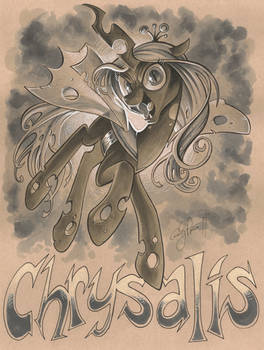 Chrysalis gray scale markers on Tan paper