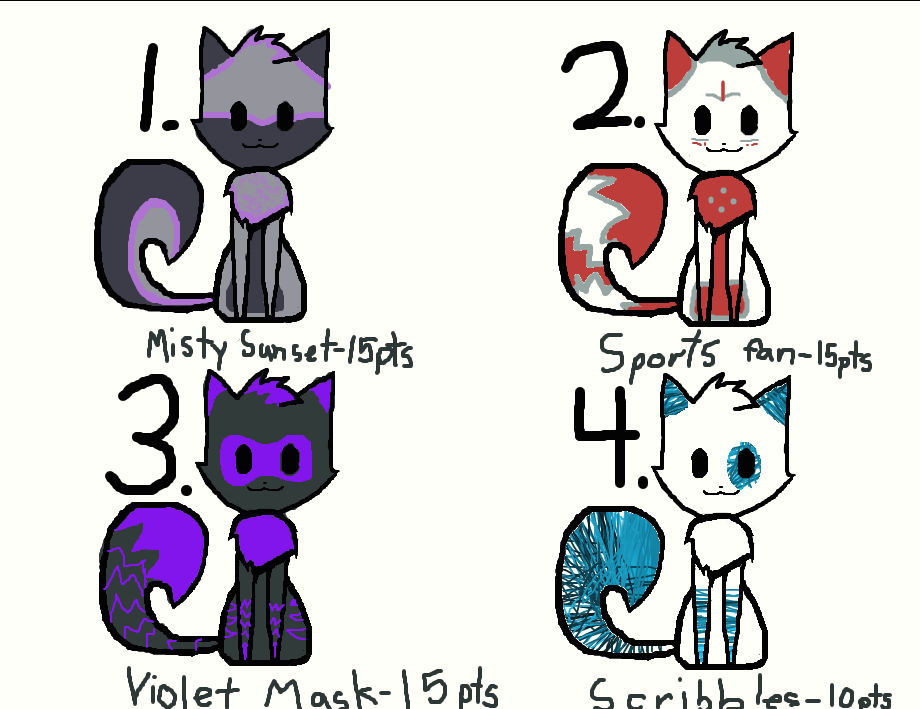 Cute Cat Adoptables by NightengaleArt on DeviantArt