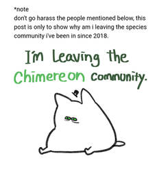leaving the chimereon species