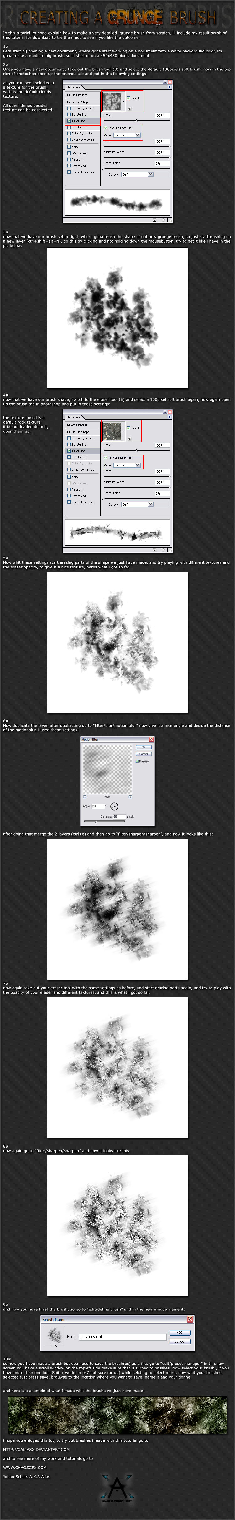 Grunge brush tutorial by xALIASx