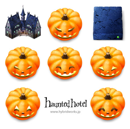 Haunted hotel icons for MacOS