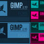Flat Icon Splash Screens for Gimp 2.10