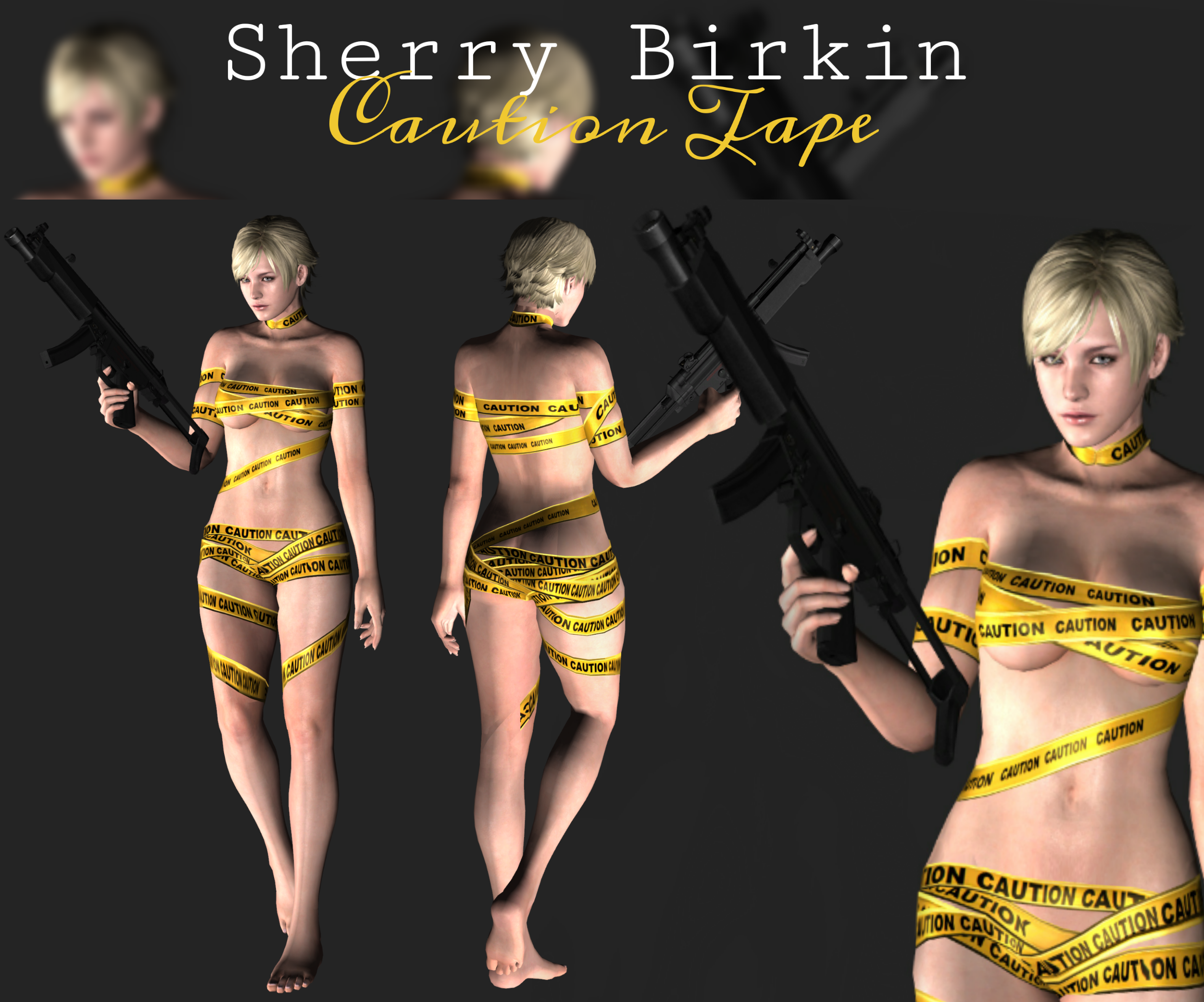 Artistic rendering of Sherry Birkin nude