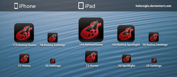 Guitar Icon for iPhone/iPad/iPod Touch