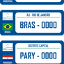 Mercosur's license plates