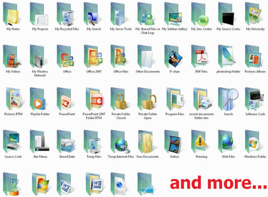 Vista RTM Folders- 104 icons