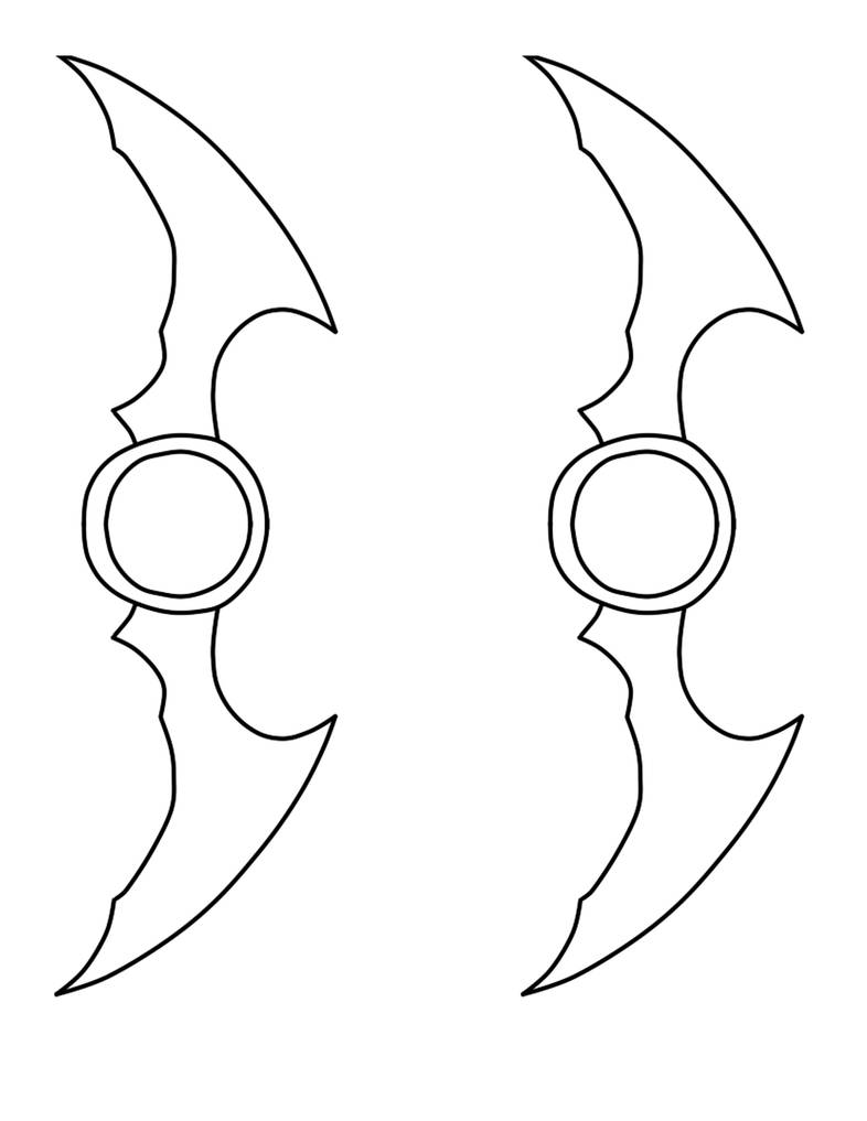 Batarang template cosplay by Heelcatt on DeviantArt Batarang template cosplay by Heelcatt on DeviantArt