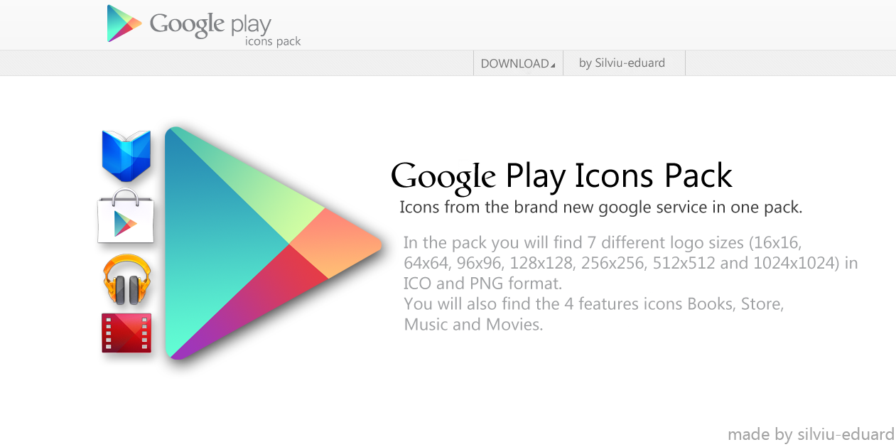 Google Play Icons Pack