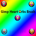 Gimp Heart Orbs Brush