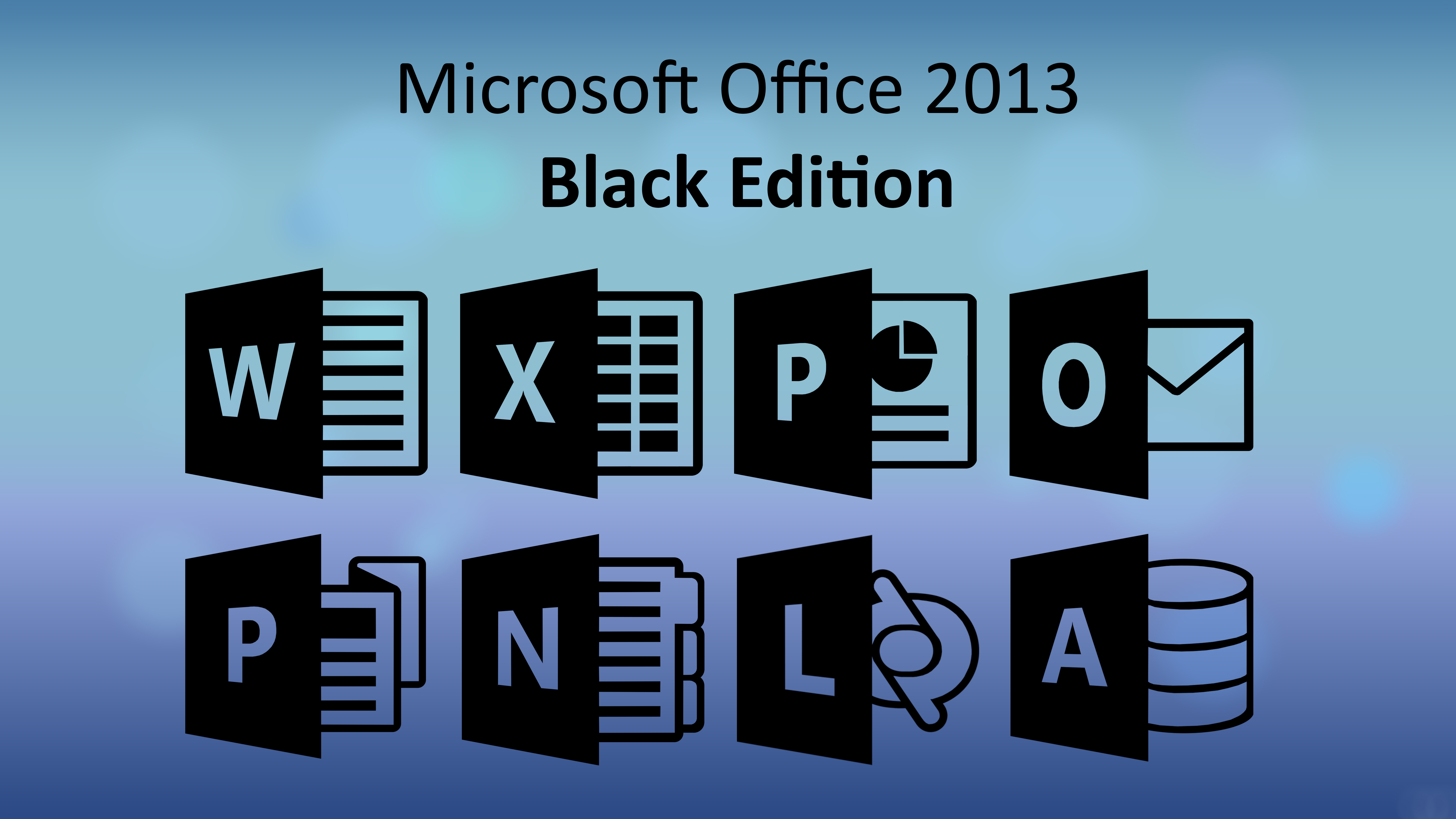 Microsoft Office 2013 Black Edition Icons by jorgenwoldengen on DeviantArt