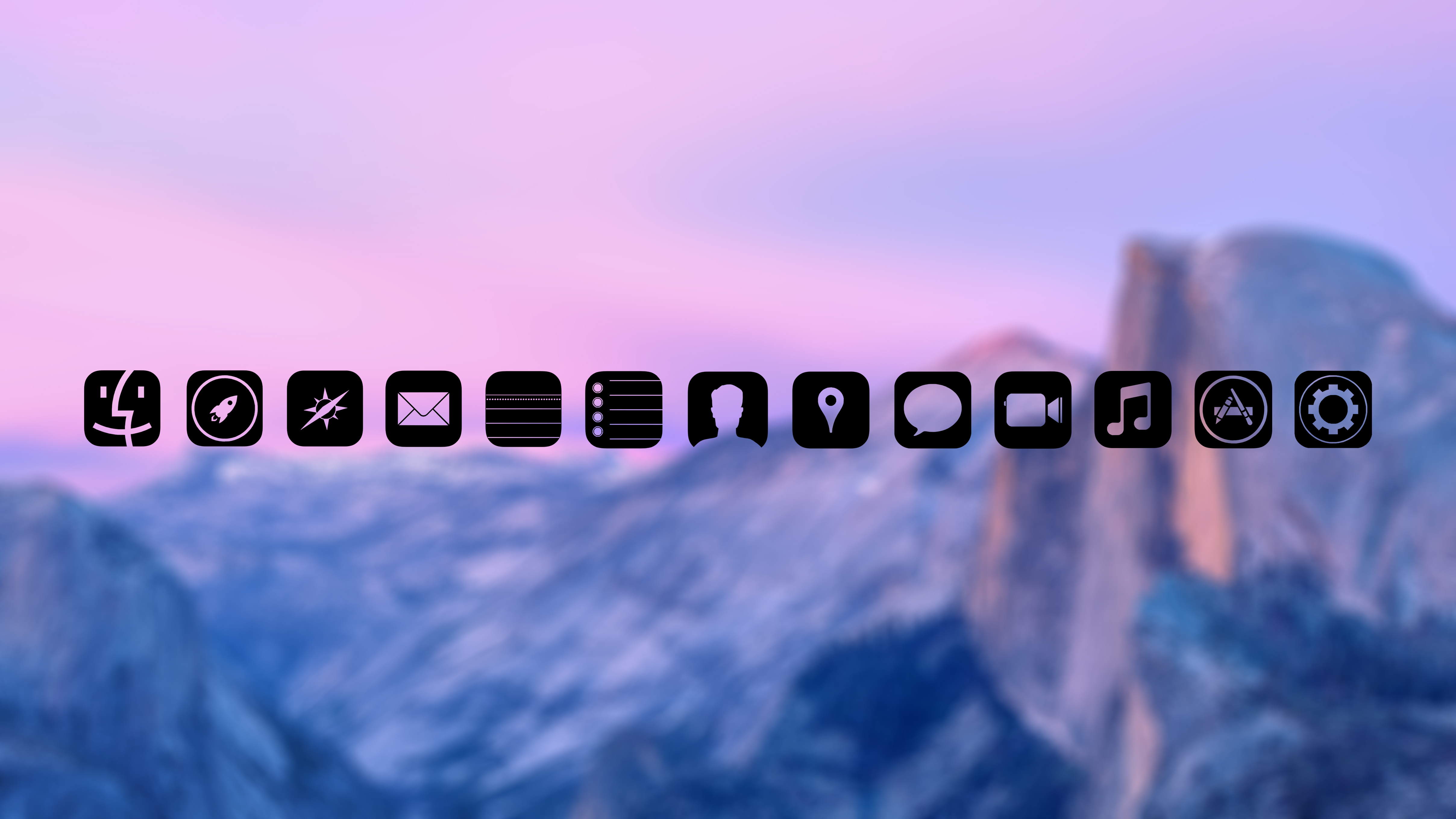 IOS Icons for Mac Black
