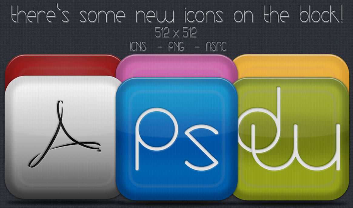 Adobe Suite OS X Dock Icons by Hell0Nasty on DeviantArt
