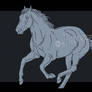 Lineart - Galloping Horse