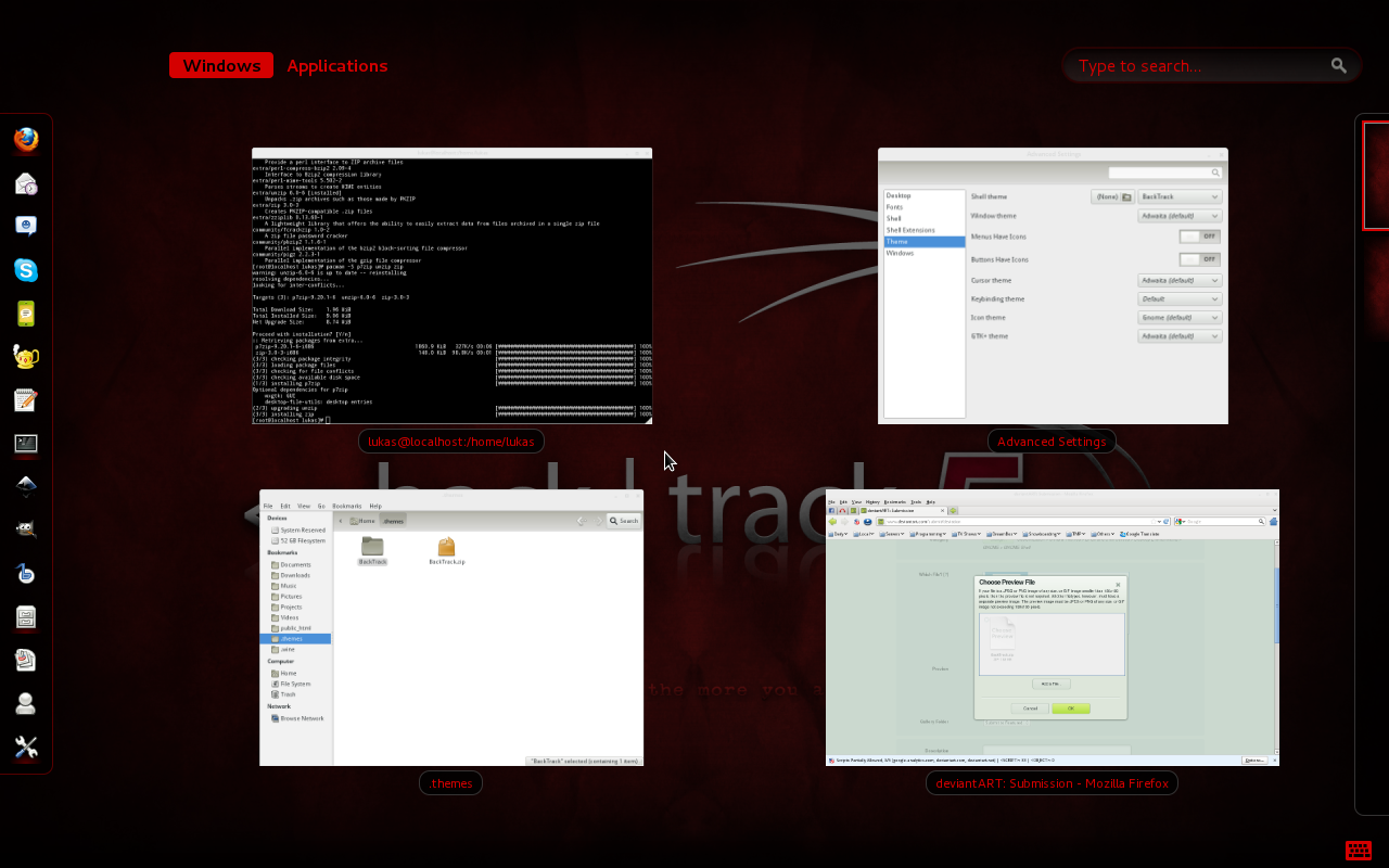 BackTrack 5 Gnome Shell Theme by kheeper on DeviantArt