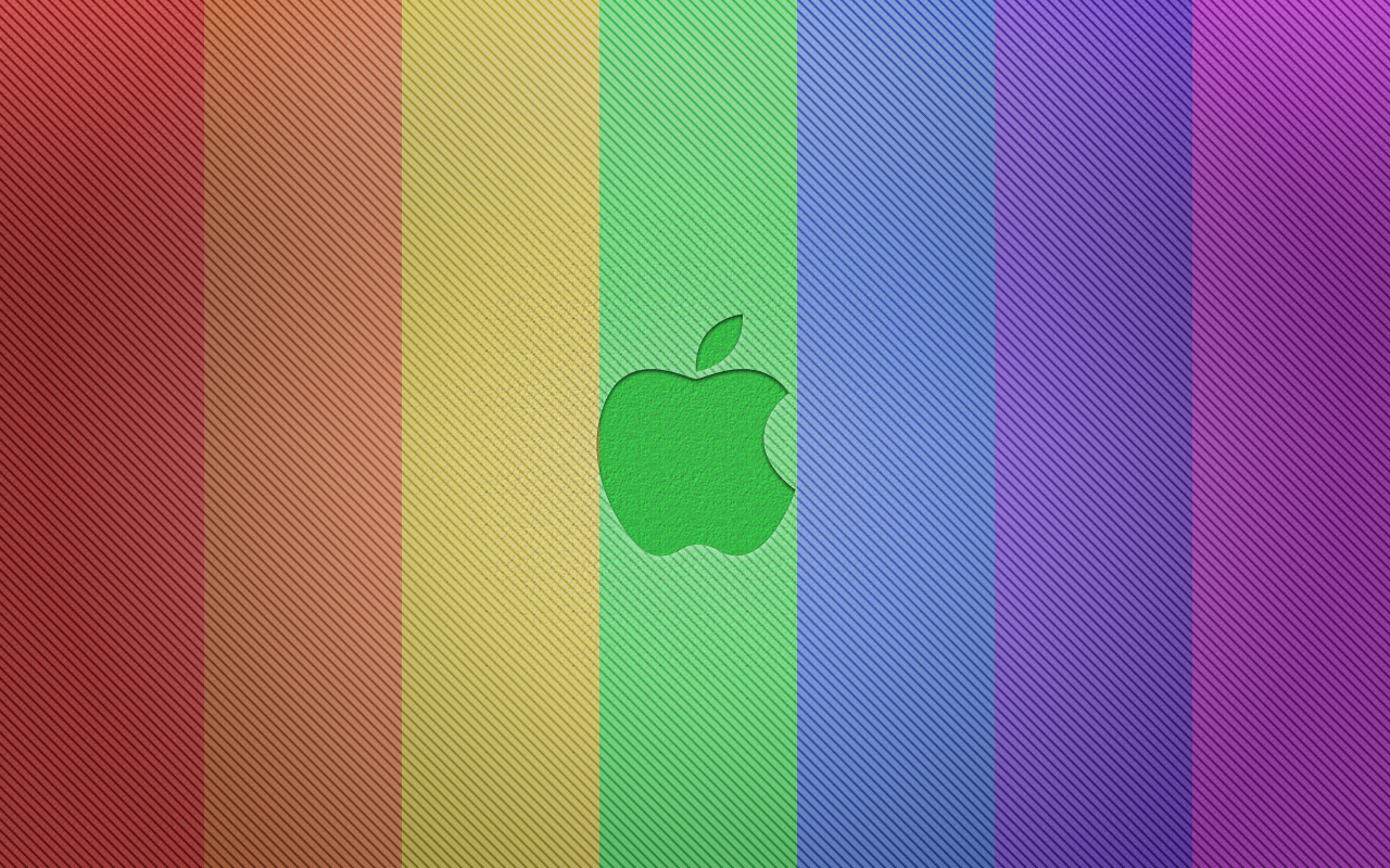 Apple Bold in ROYGBIV