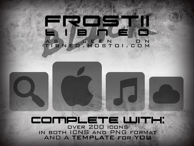 Frost II [BLACK] Icons by Tibneo