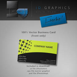 Business Card Black and Yellow