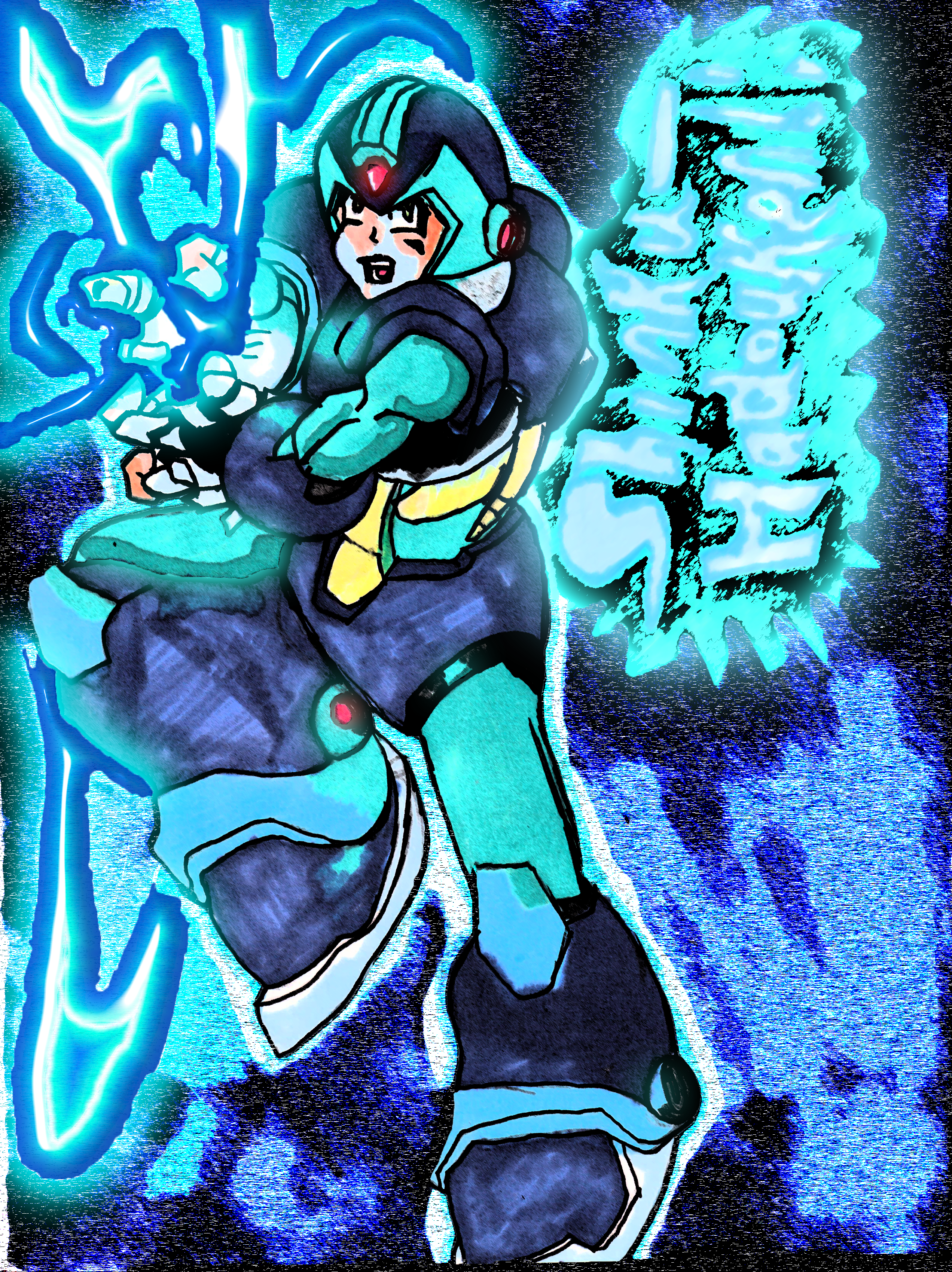 MegaMan X Shinku-Hadouken!! (photoshop 1)