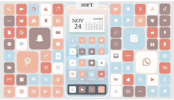 Pastel Autumn Phone Icons