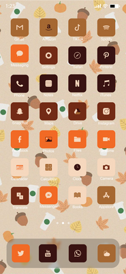 Autumn Themed Phone Icons 2.0