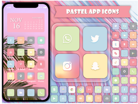 Pastel App Icons