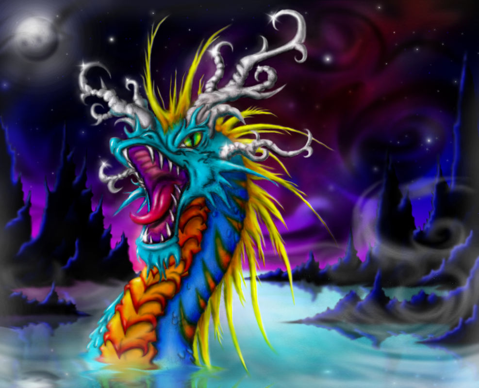 The Teal Dragon by THEKIDWITHAKNIFE on DeviantArt