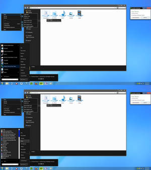 Dark Windows 7.5 v1.2b by bluedragon14, visual art