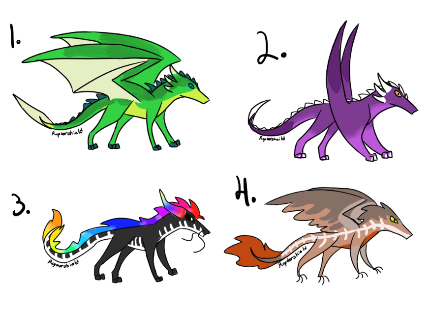 20 Point Dragon Adopts (OPEN) by riverraptor12 on DeviantArt