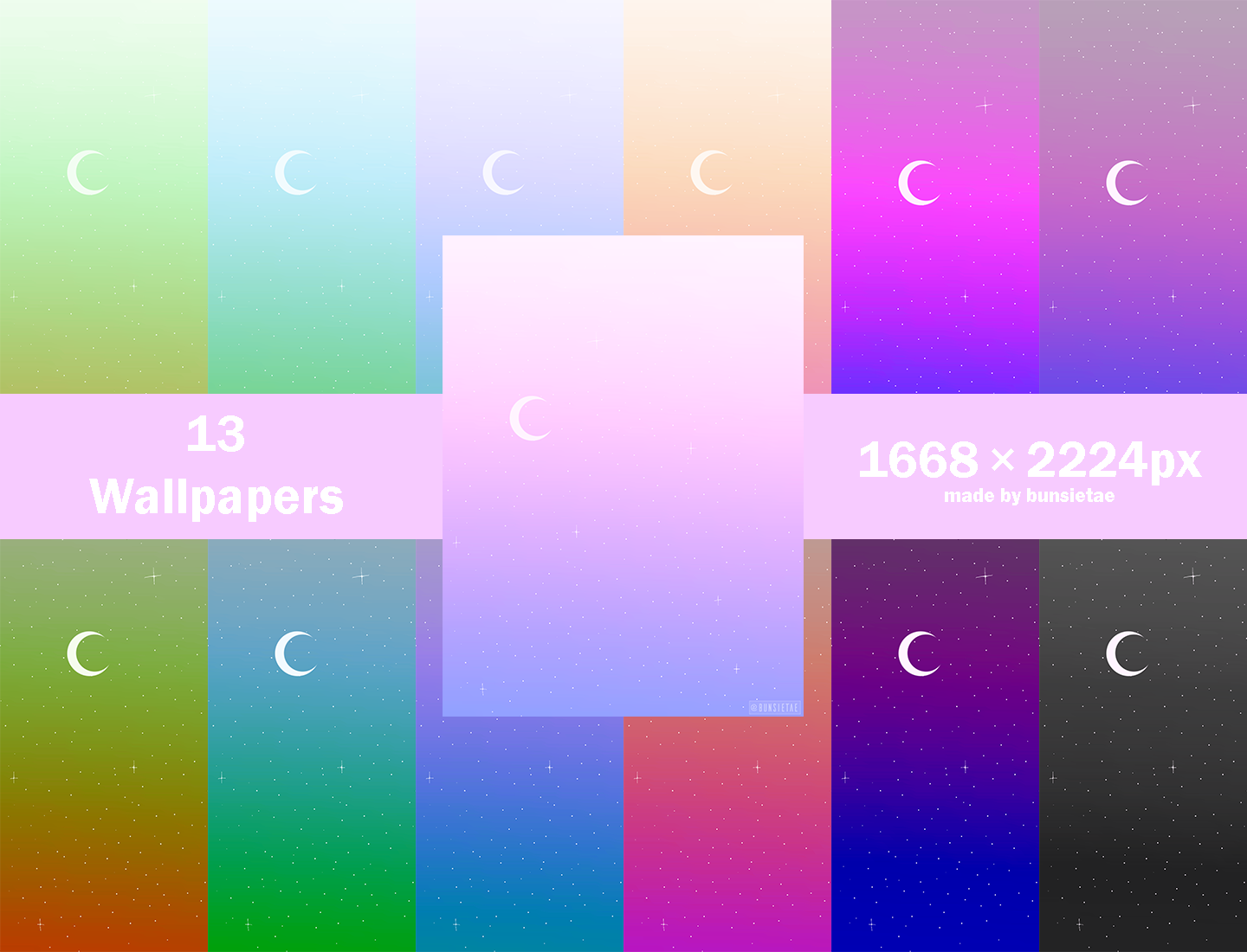Gradient Moon Wallpapers by bunsietae on DeviantArt