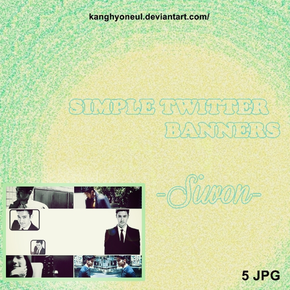 [BANNER PACK] Siwon Twitter Banners