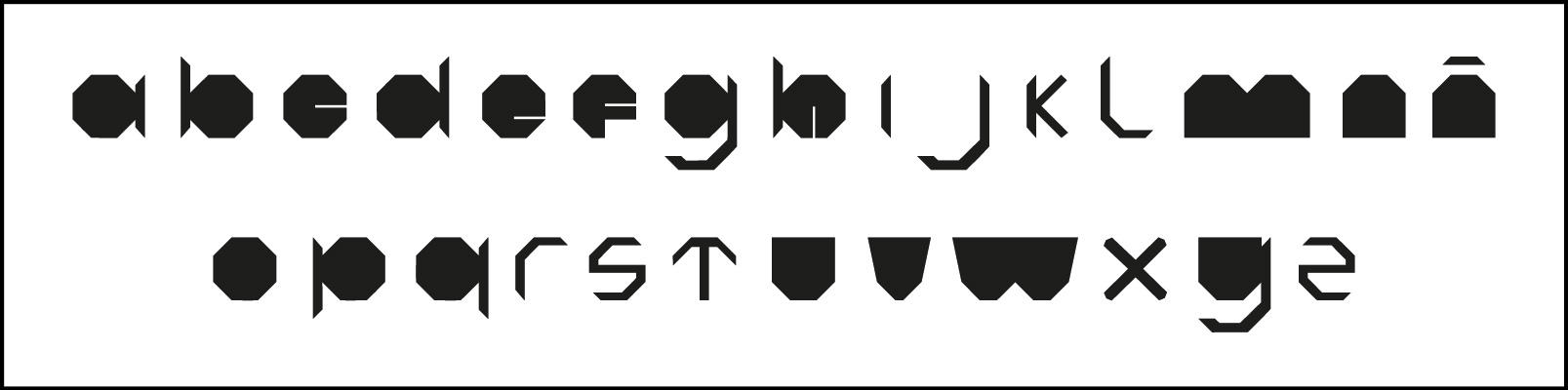 Octagonal Lettering Guide Octagon Typography by Prosaiper on DeviantArt