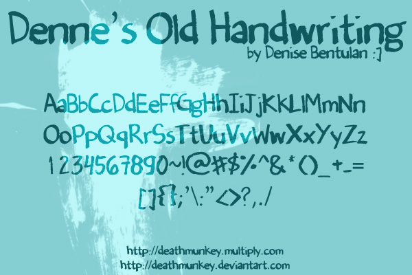 Denne's Old Handwriting