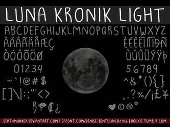 Luna Kronik Light Font