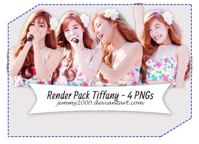 [Render Pack] Tiffany SNSD in BOWP  - 4 PNGs