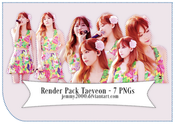 [Render Pack] Taeyeon SNSD in BOWP - 7 PNGs