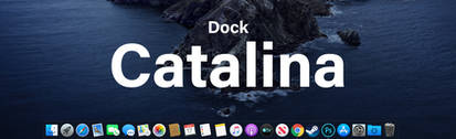 MacOS Catalina (Night) dock