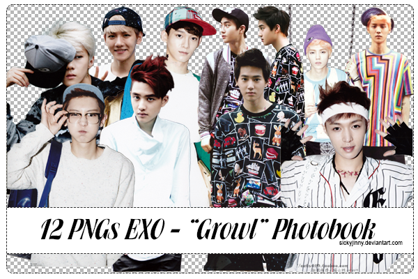 Pack 12 PNGs EXO