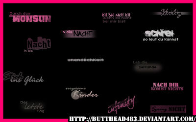 Tokio Hotel Lyric Brushes