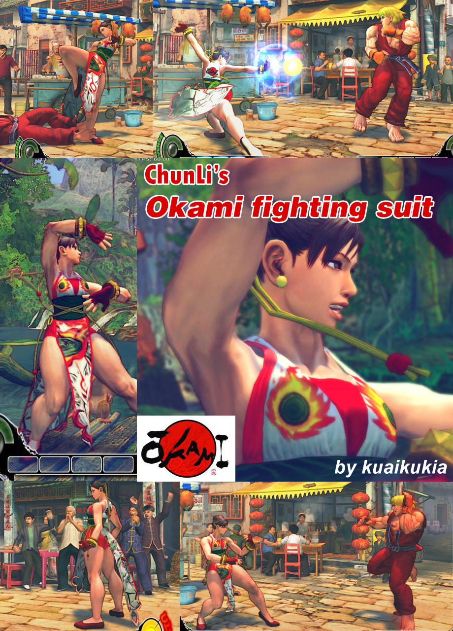 SF4 Chunli with Okami dress