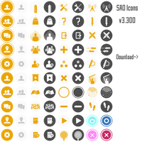 Sword Art Online Vector Icons