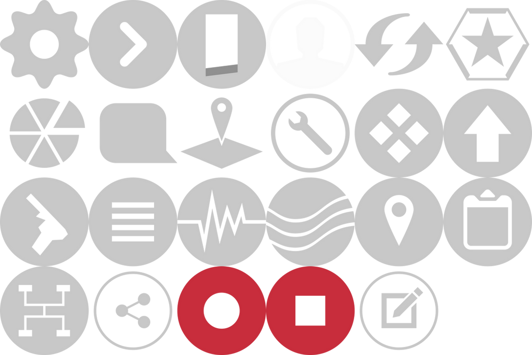 Gun Gale Online Vector Icons By Darkblackswords On Deviantart