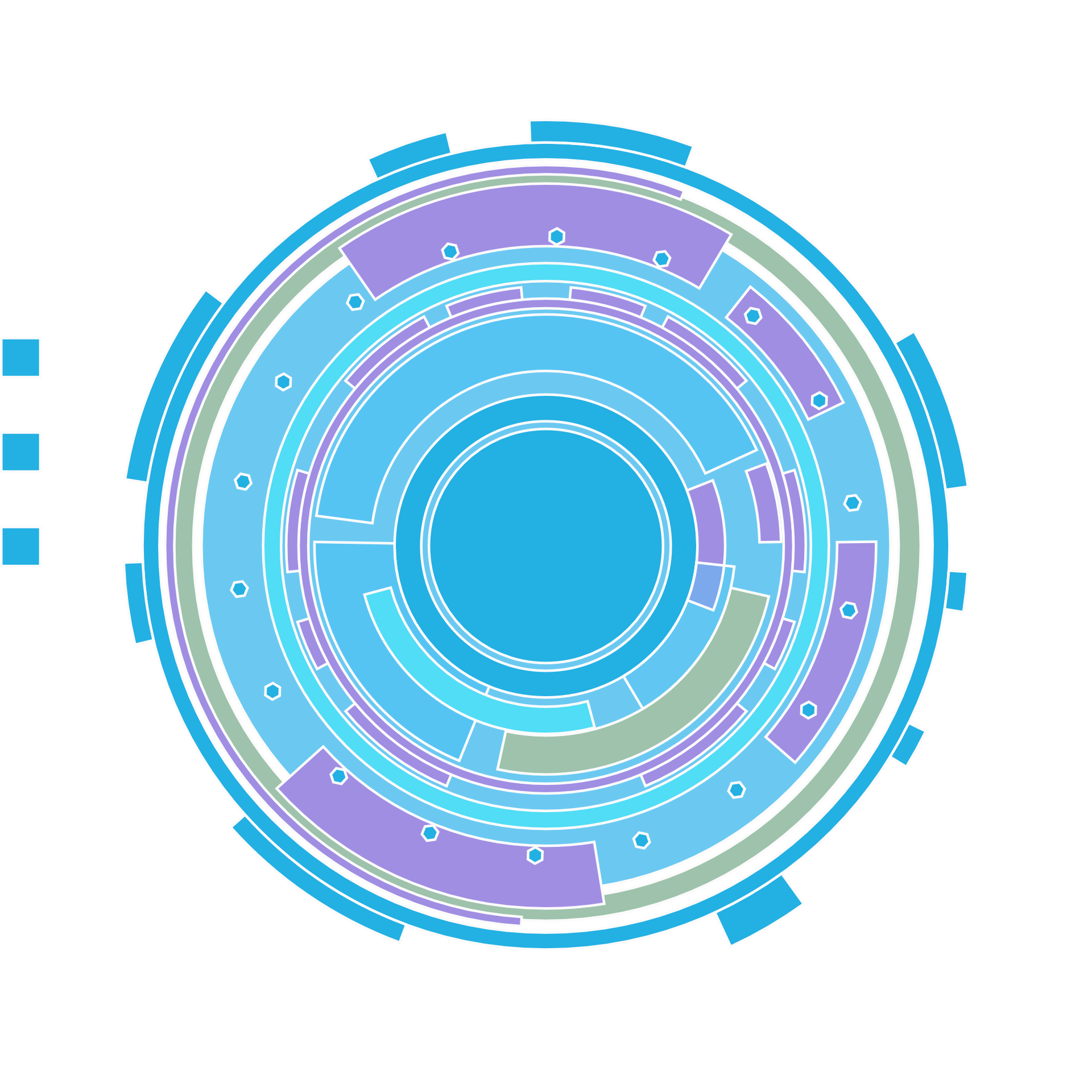 Sao Login Tech Circle Scalable Vector Graphic By