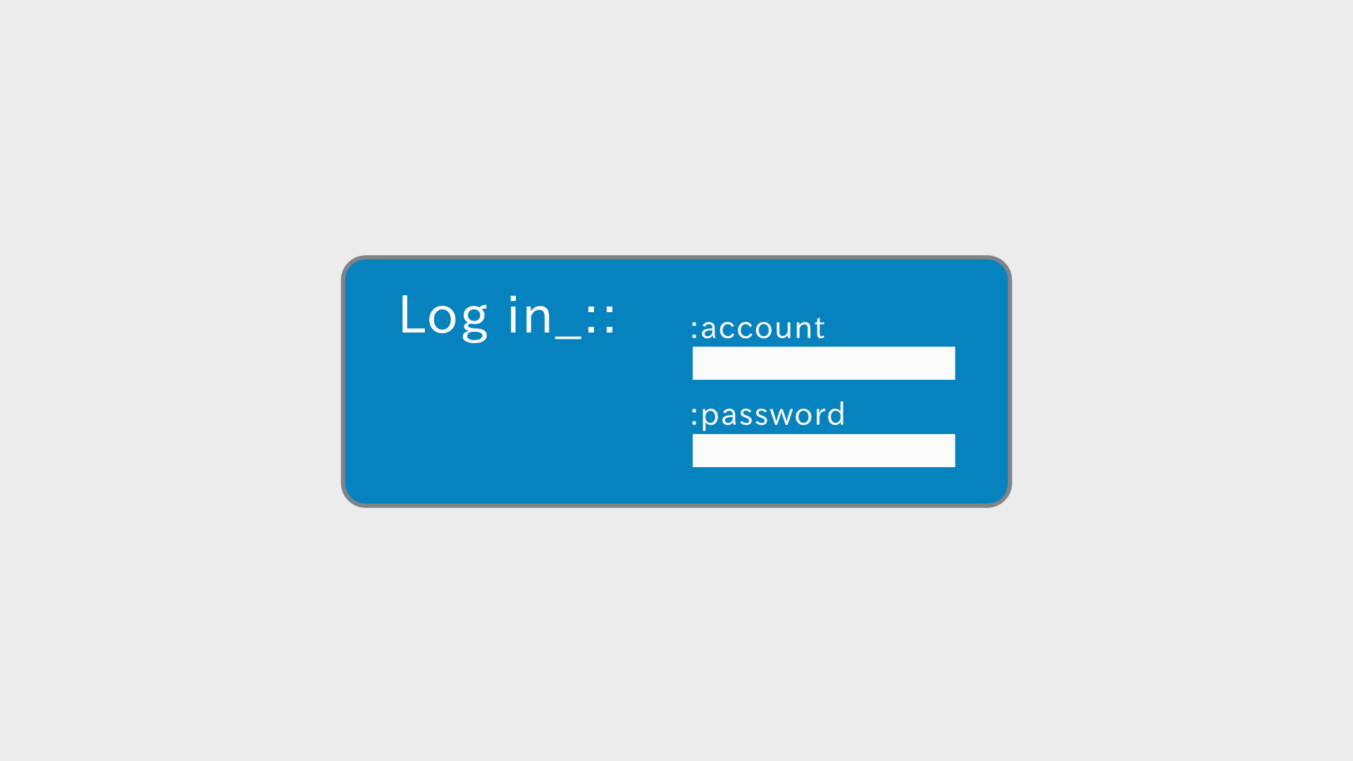 Sword Art Online - SAO Login UI